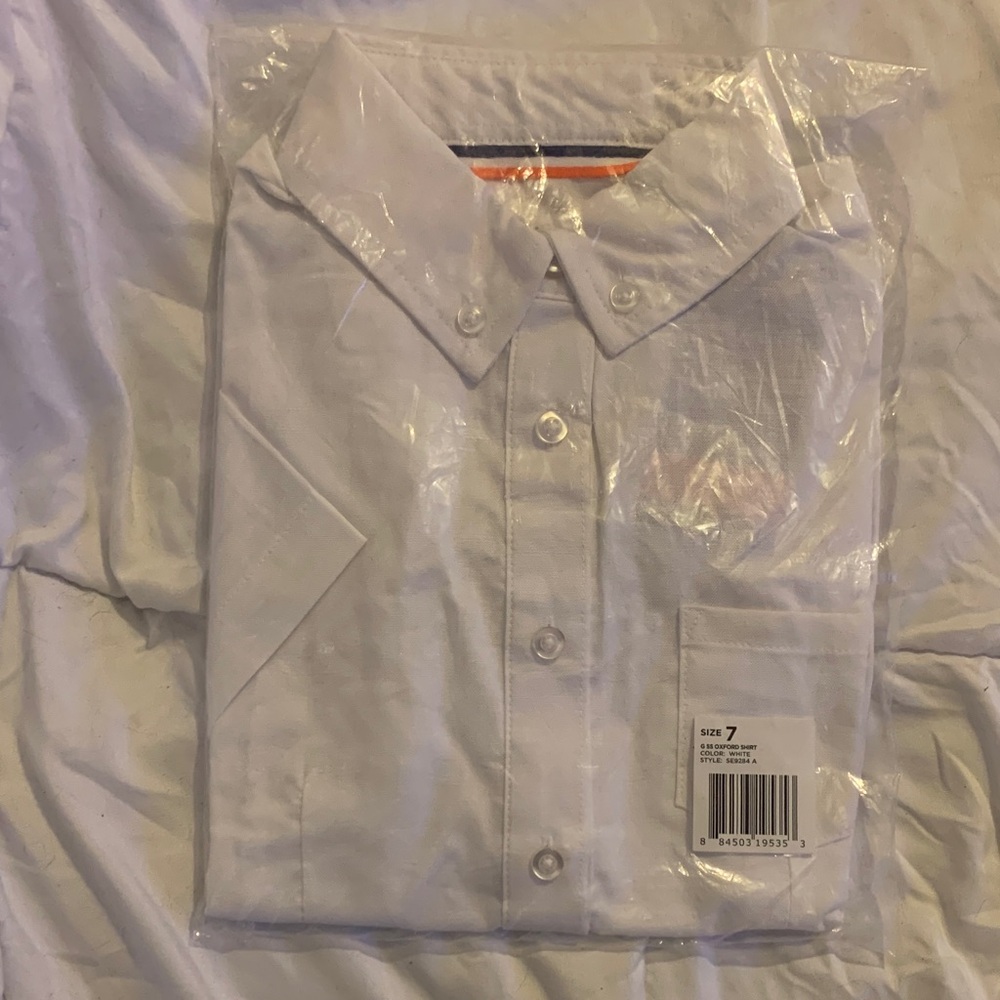 Classic White Girls Oxford Uniform Shirt